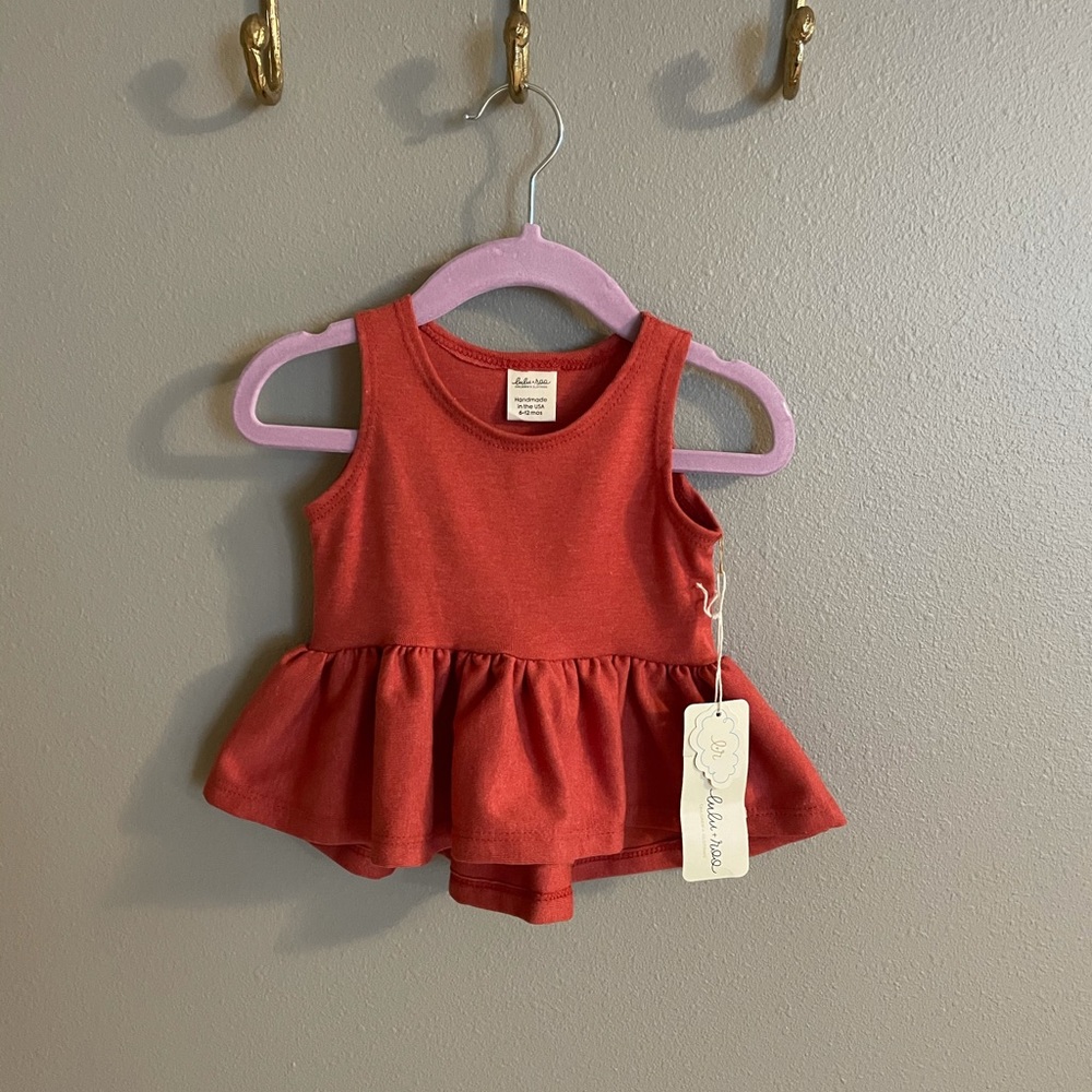 Lulu + Roo Peplum Top - 6-12 months